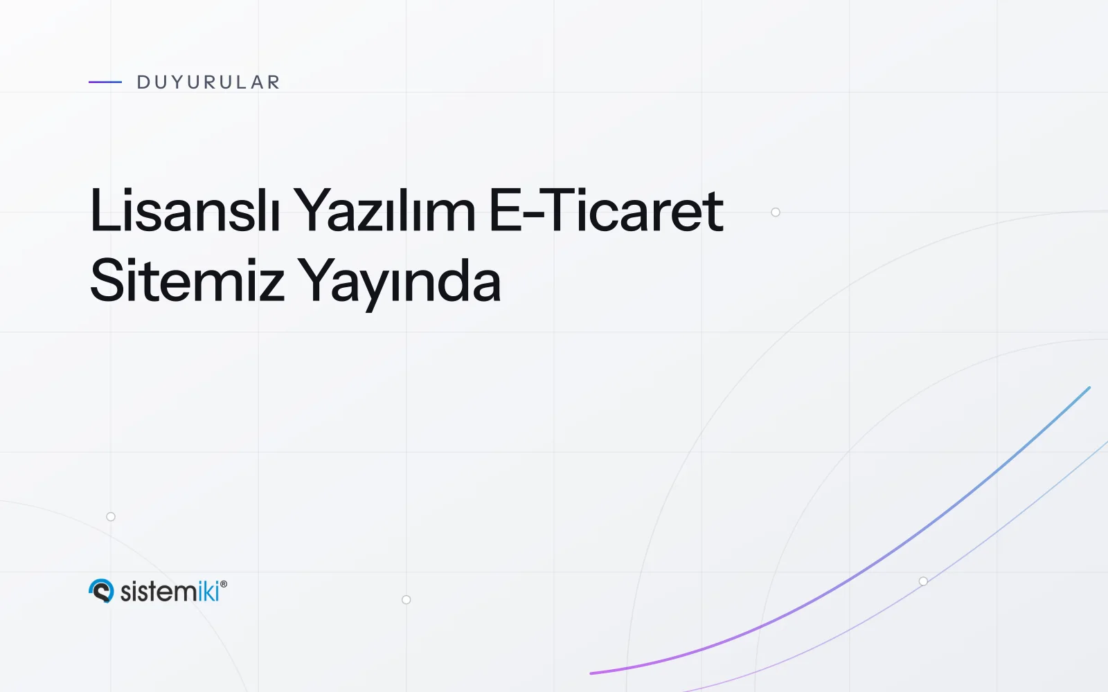 Lisanslı Yazılım E-Ticaret Sitemiz Yayında